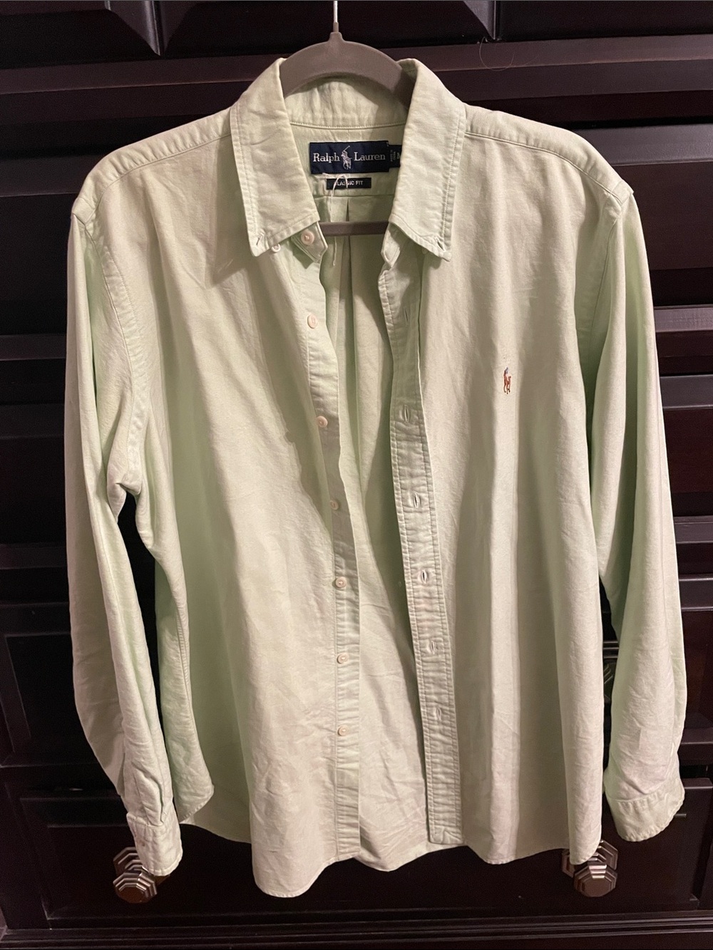 Ralph Lauren Pale Green Oxford Button-Down Shirt